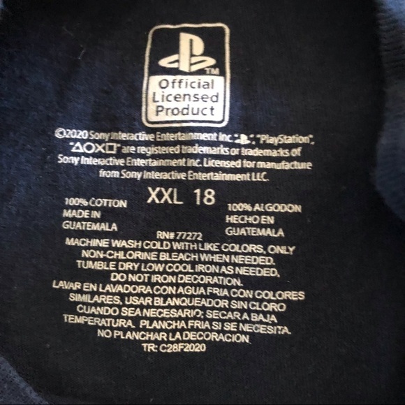 Playstation blue short sleeve controller graphic tee in size XXL - Picture 2 of 3